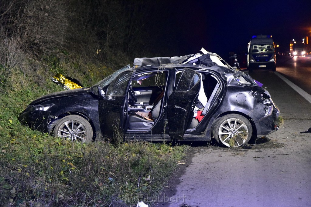 Schwerer VU A 4 Rich Olpe kurz vor AS Koeln Klettenberg P029.JPG - Miklos Laubert